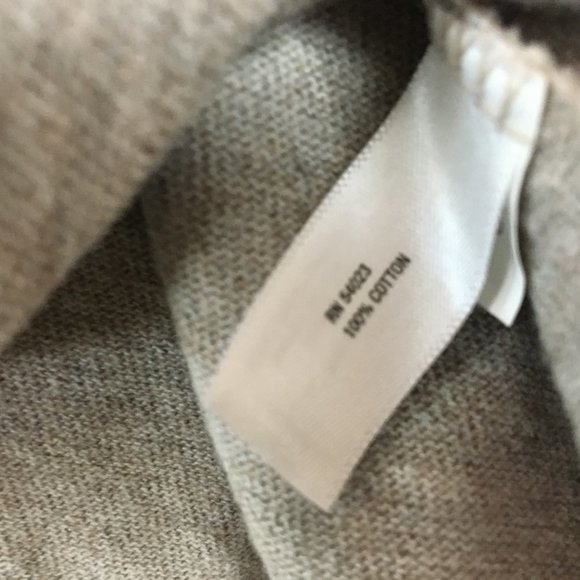 GAP Quarter Zip Pullover L Mens Sweater Gray Heathered Casual Long Sleeve Cotton - Picture 7 of 10